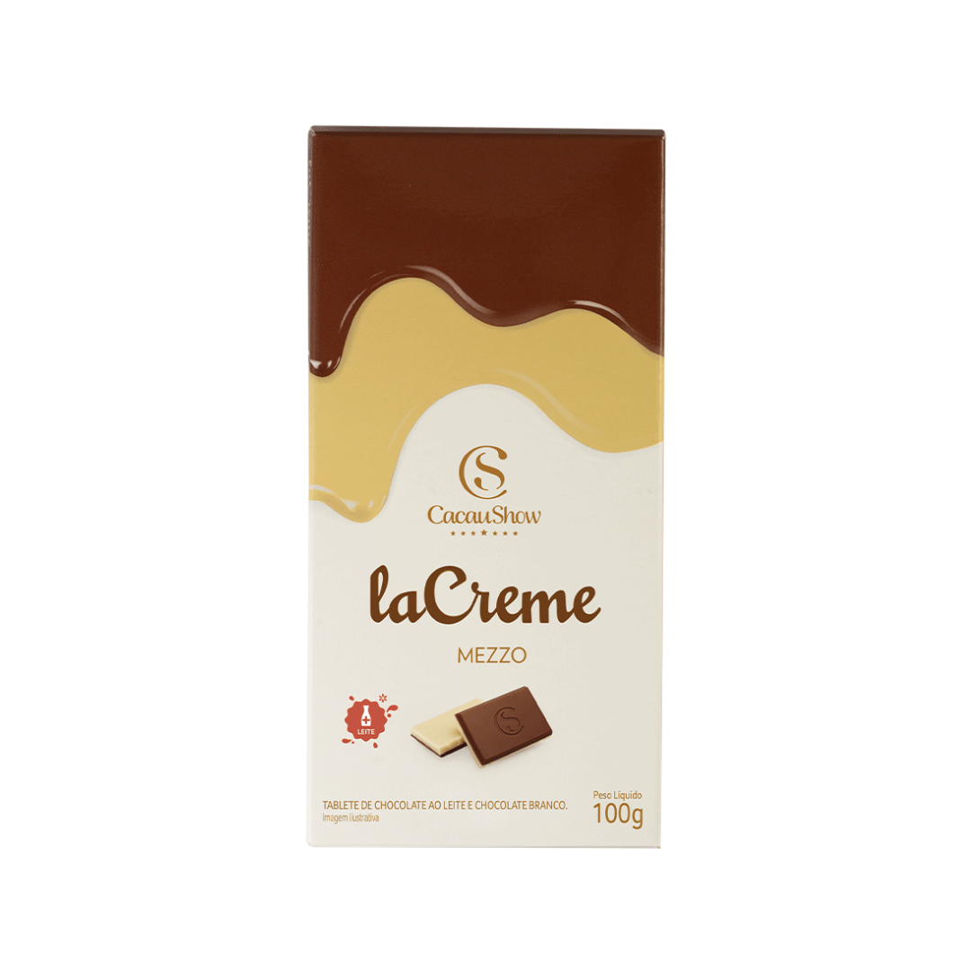 Cacau Show Tablete: Lacreme Mezzo (100g)